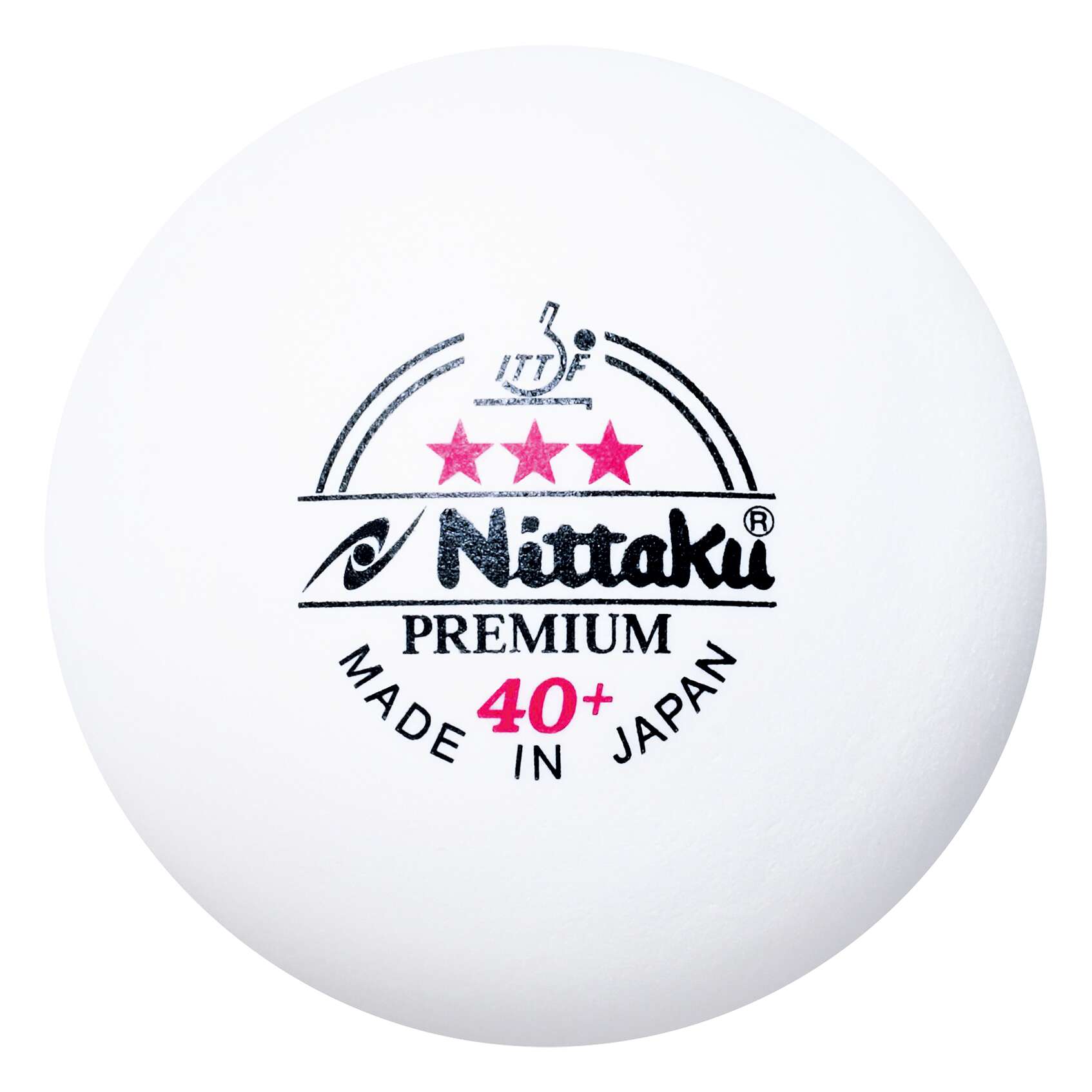 Nittaku Tischtennisball "Premium 40+", 120er Set von Nittaku