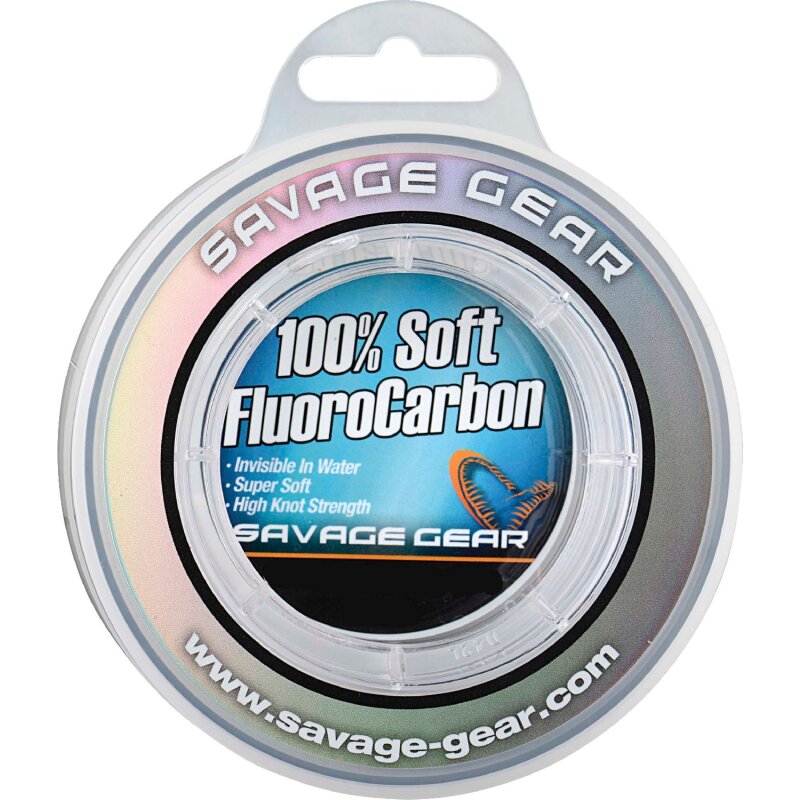 SAVAGE GEAR Soft Fluoro Carbon 0,6mm 21,6kg 20m Transparent (0,69 € pro 1 m)