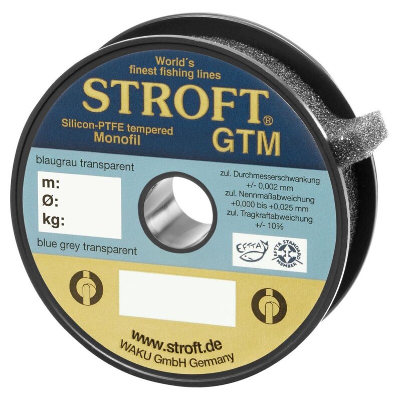 STROFT GTM 0,35mm 10,5kg 100m Blaugrau Transparent (0,11 € pro 1 m)