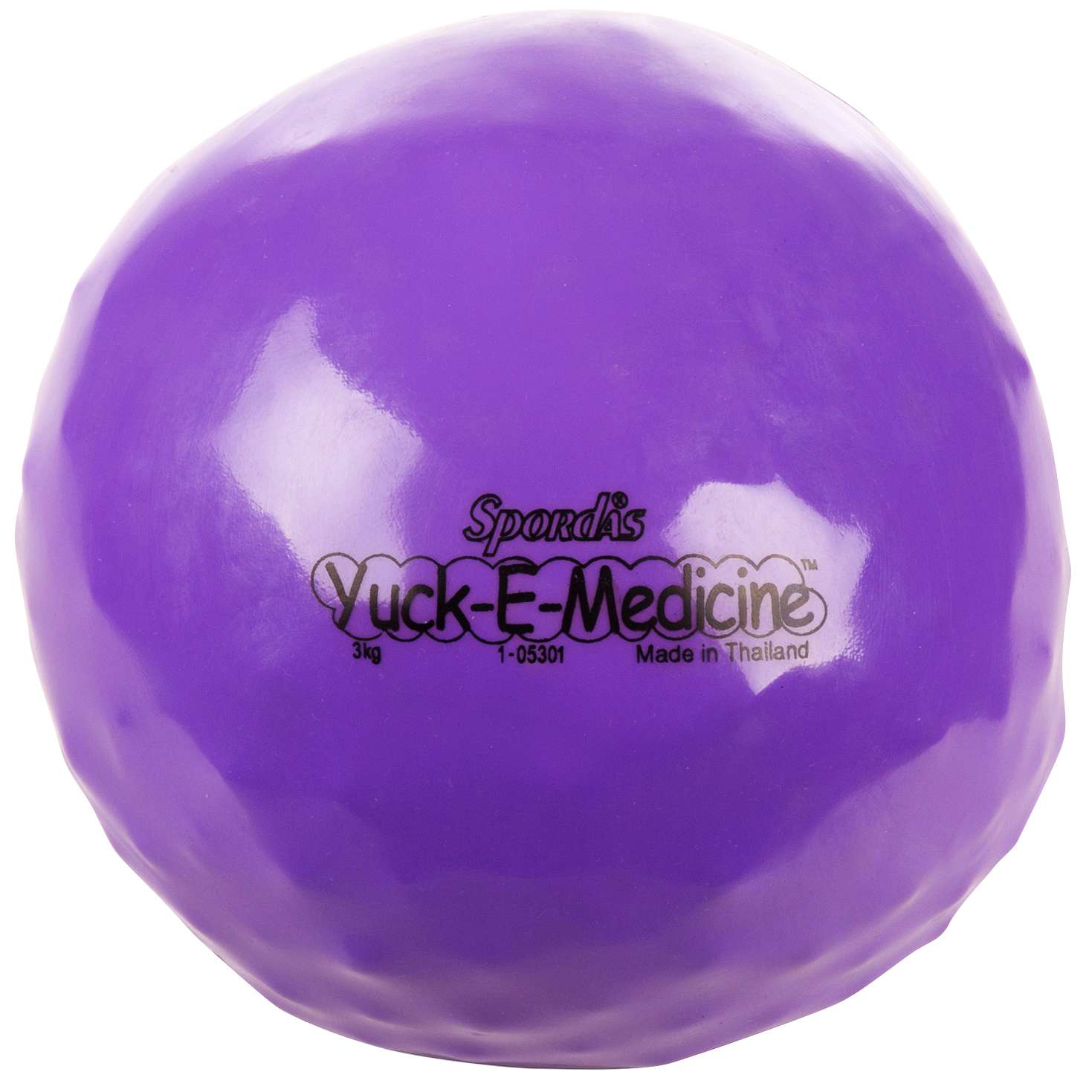 Spordas Medizinball "Yuck-E-Medicine", 3 kg, ø 20 cm, Violett von Spordas