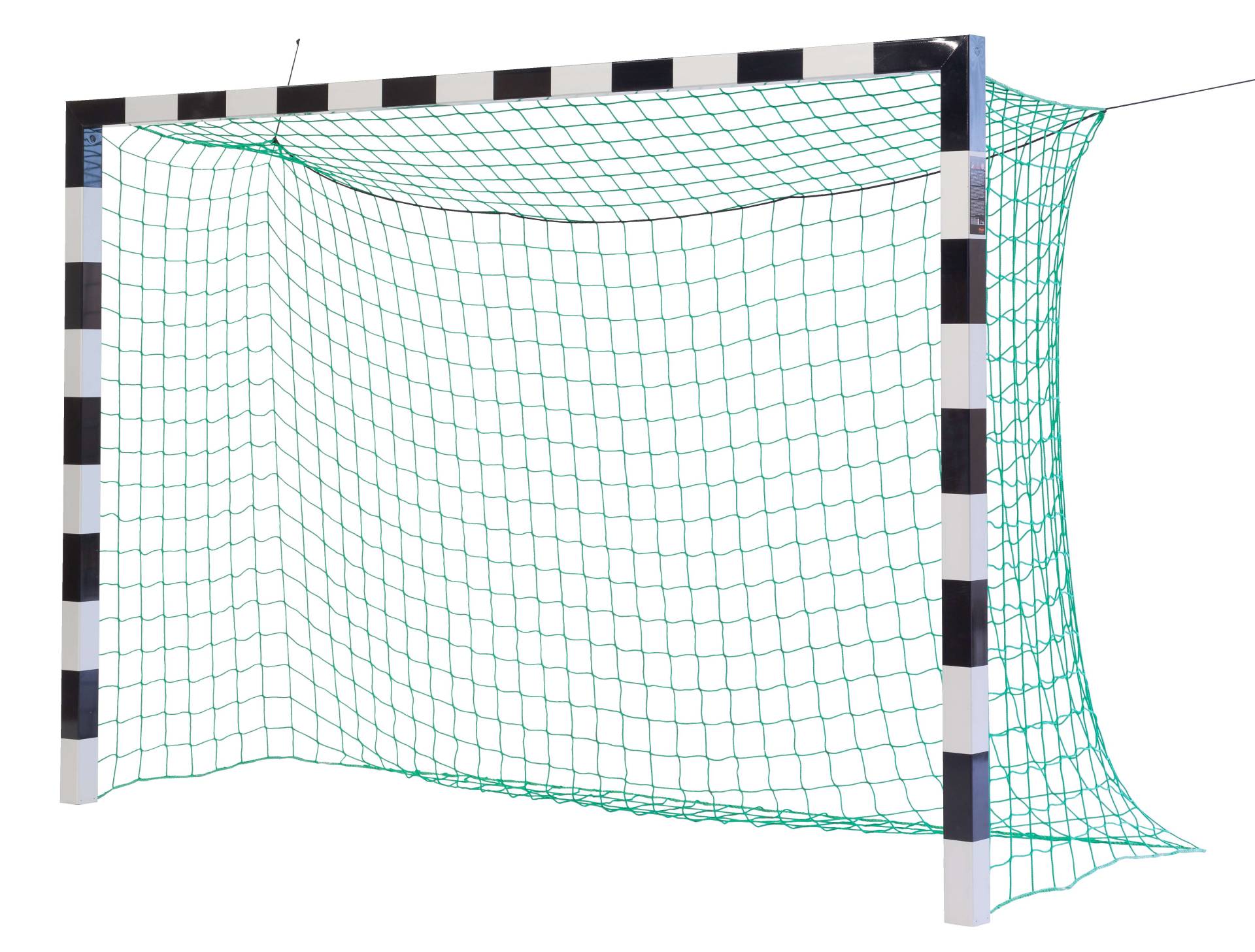 Sport-Thieme Handballtor in Bodenhülsen stehend mit patentierter Eckverbindung, Schwarz-Silber, Ohne Netzbügel von Sport-Thieme
