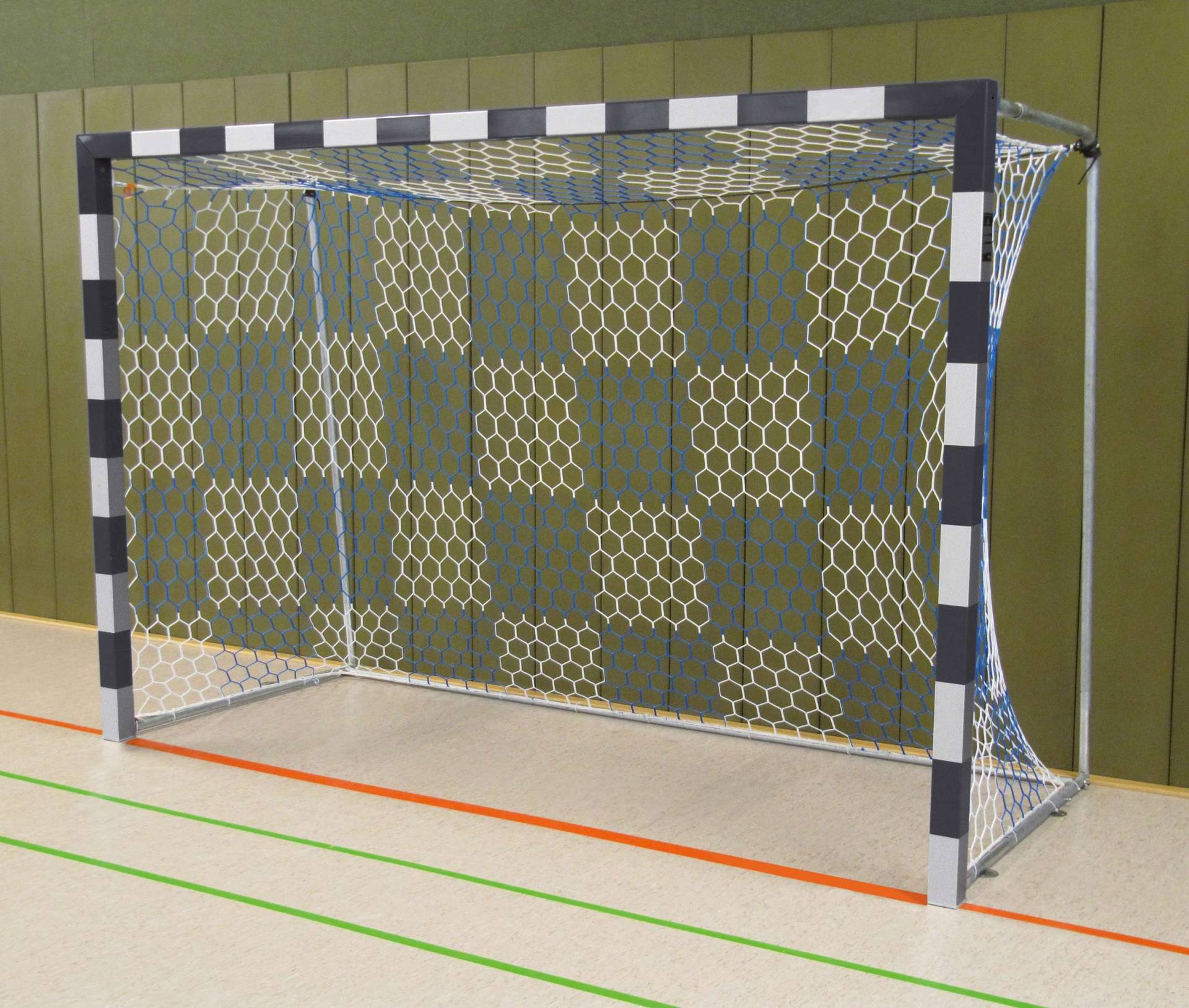 Sport-Thieme Handballtor frei stehend, 3x2 m, Schwarz-Silber, Verschweißte Eckverbindungen von Sport-Thieme