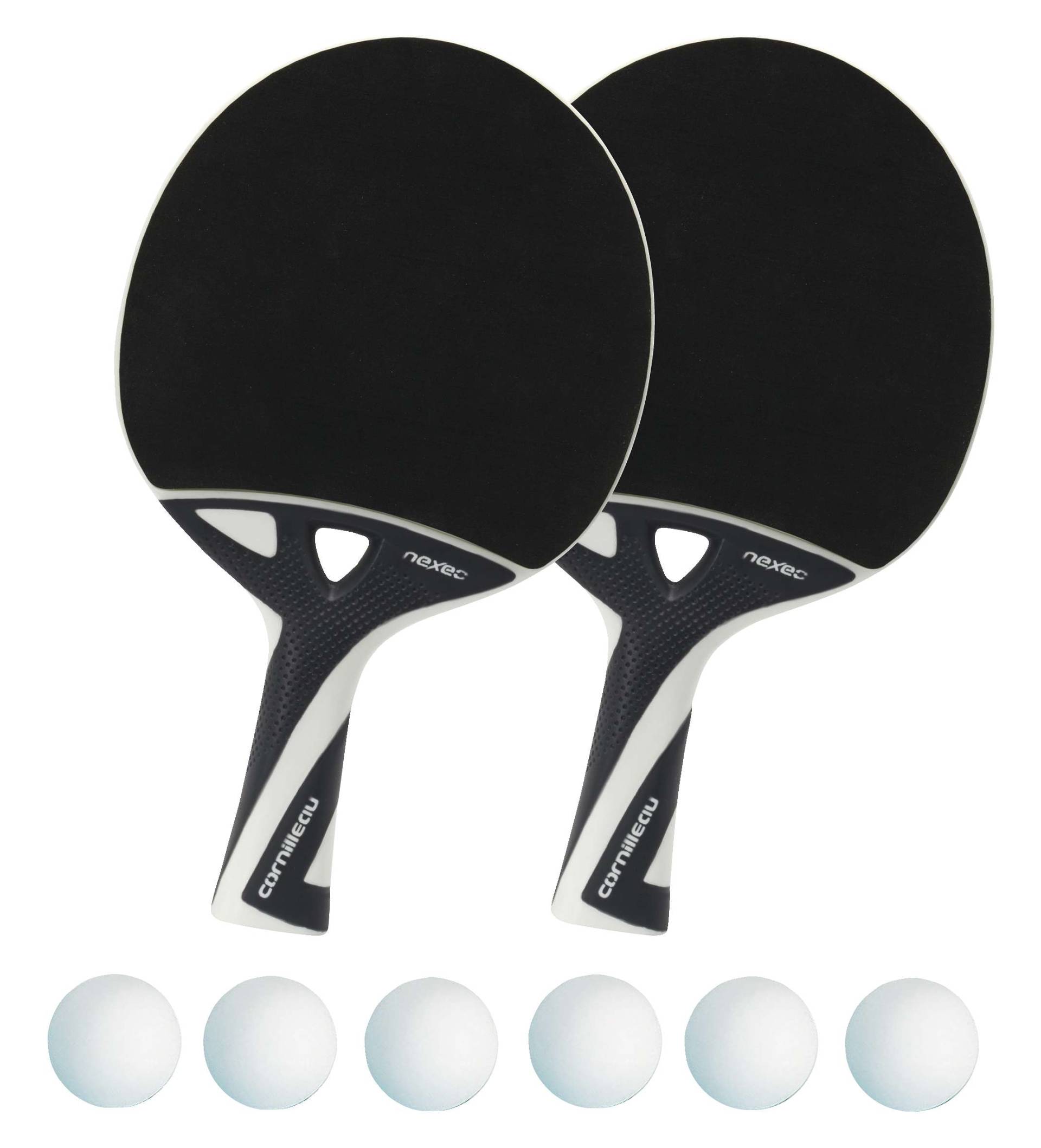 Cornilleau Tischtennisschläger-Set "Nexeo X70", Bälle Weiß von Cornilleau