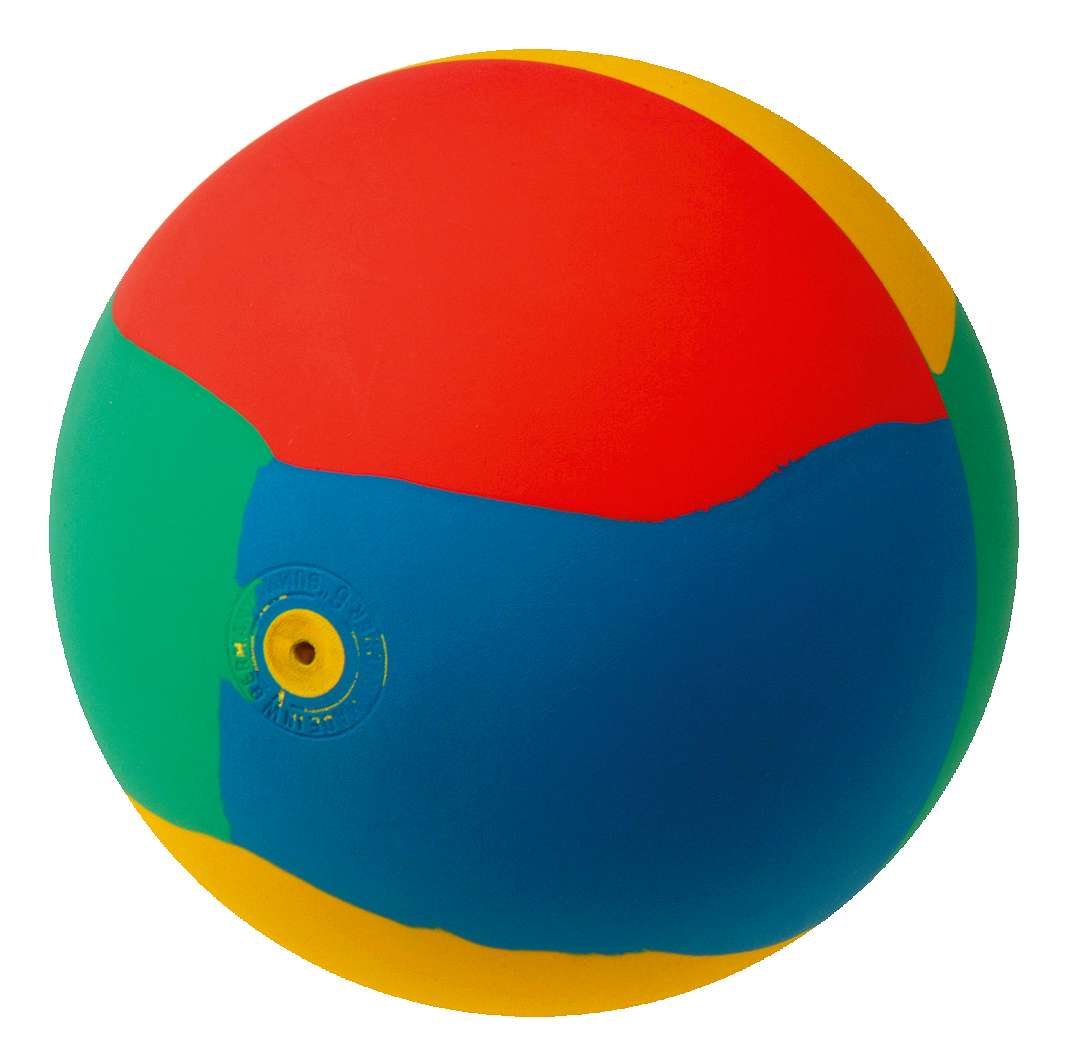 WV Gymnastikball aus Gummi, Bunt, ø 16 cm, 320 g von WV