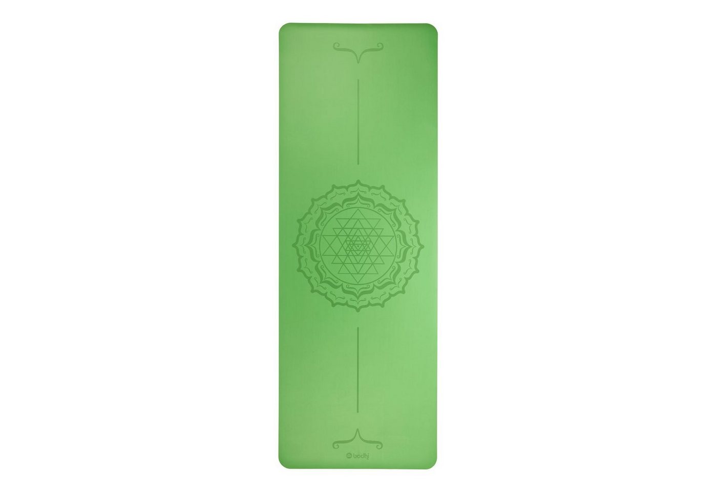 bodhi Yogamatte Design Yogamatte PHOENIX Mat, grün mit Yantra-Mandala von bodhi
