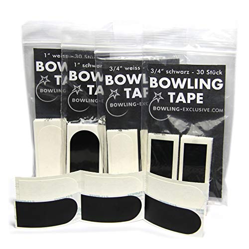 Bowling Ball Bowler Tape 30er Pack (1", schwarz) von bowling-exclusive