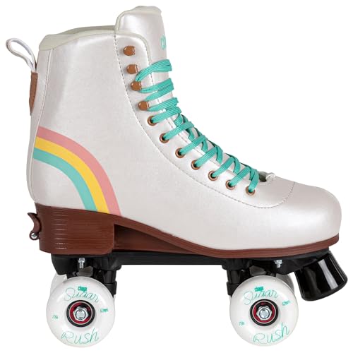 Chaya Roller Skates Bliss Vanilla, größenverstellbar, für Kinder in Vanille, 59mm/78A Rollen, ABEC 7 Kugellager, Art. nr.: 810719 von Chaya