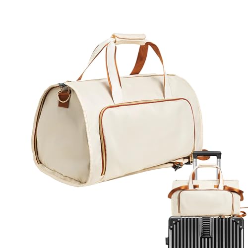 demaxiyad Wandelbare Reise-Kleidertasche,Handtasche für Kleidung - Anzug-Reisetaschen 2 in 1 - Umwandelbare Anzug-Reisetasche für Damen und Herren, Handgepäck-Kleidertasche mit Schultergurt, Faltbare von demaxiyad