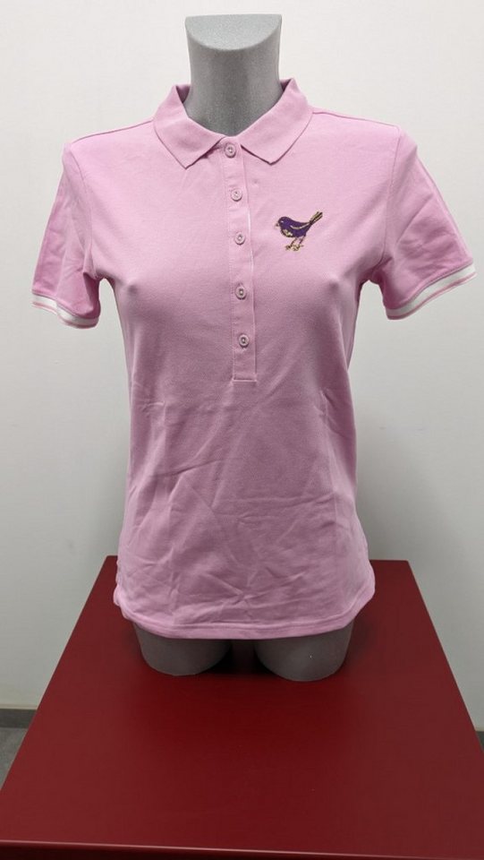 girls golf Poloshirt Girls Golf Polo 'Hearty Questionmark' Pink Damen S von girls golf