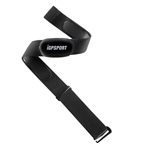 IGPSPORT HR40 Herzfrequenzmesser, Bluetooth & ANT+ mit Brustgurt für Laufen, Radfahren, Fitnessstudio, kompatibel mit Garmin Polar Wahoo - schwarz von iGPSPORT