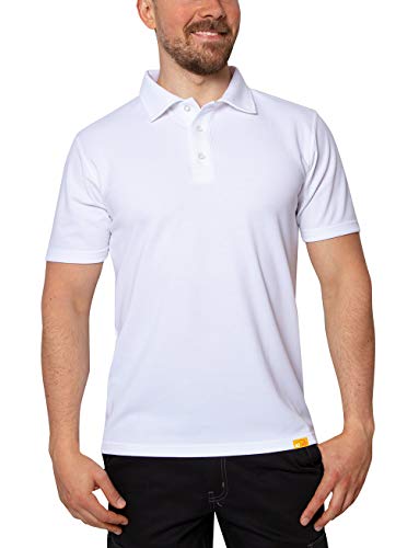 iQ-UV Herren 50+ Sonnenschutz, Regular Geschnitten Uv Polo Hemd, weiß(White), XL (54) von iQ-UV
