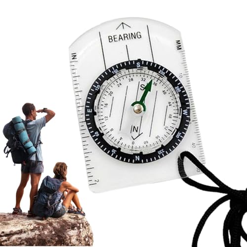 Kompass, Campingkompass,Camping-Überlebenskompass aus Acryl | Outdoor-Navigationsgerät, tragbarer Kompass für Rucksacktouren, Wandern, Camping, Jagd, Überleben von itrimaka