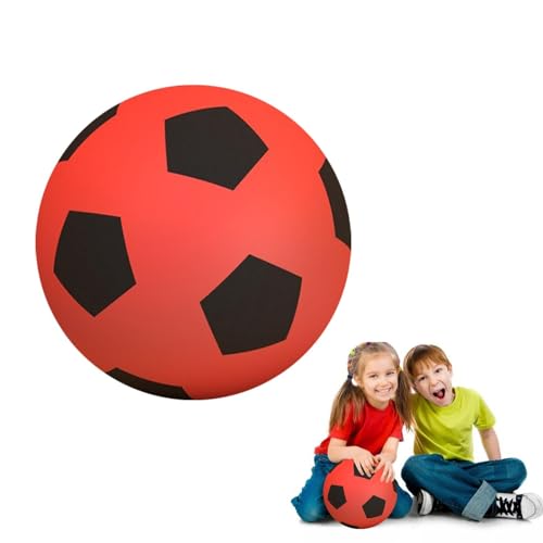 itrimaka Schaumstoff-Fußball, weicher Fußball | Leiser Schaumstoff-Fußball für Kinder im Innenbereich - Sportschaum-Fußball, weicher Fußball-Schaumstoffball für Kinder, Teenager, Erwachsene, zum Üben von itrimaka