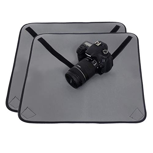 kilofly Neopren-Schutztasche für DSLR-Kameras, verstellbar, 50,8 cm, groß, quadratisch, 2 Stück, Schwarz von kilofly