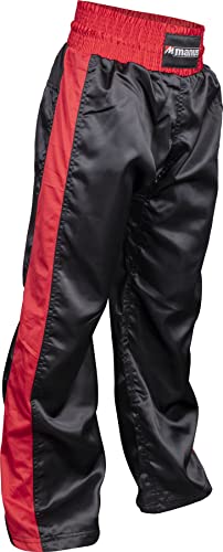 manus Kickboxhose - Gr. S = 160 cm, schwarz-rot von manus