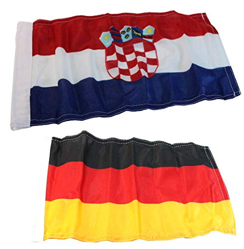mgverkauf Flaggen Set Kroatien/Deutschland 20 x30 von mgverkauf