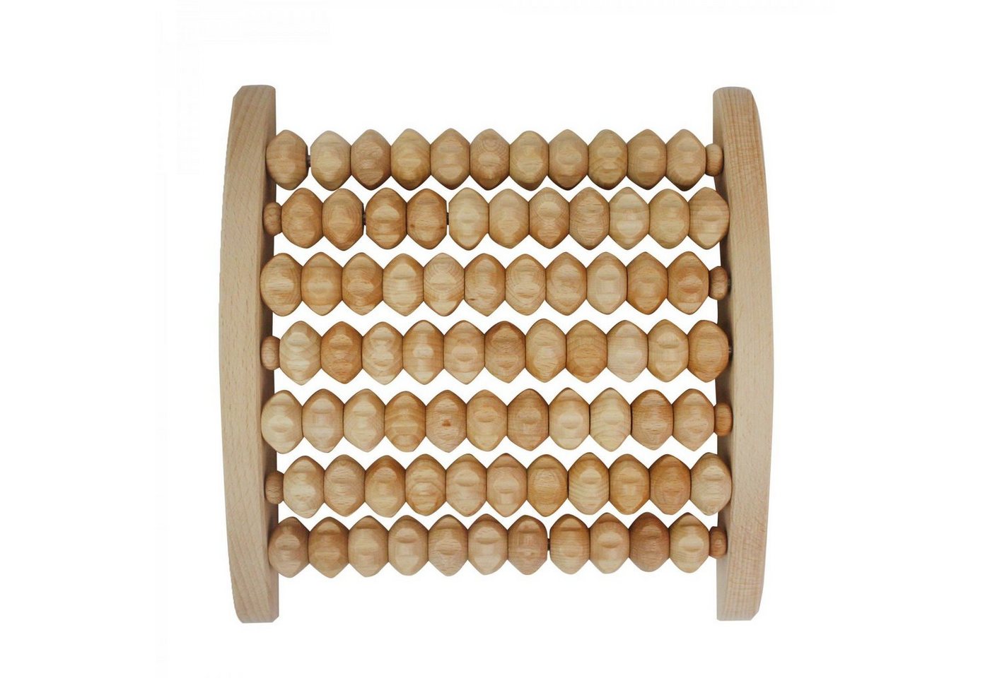 mitienda Massagegerät Fußmassagegerät aus Holz mit Rollen, symmetrisch von mitienda
