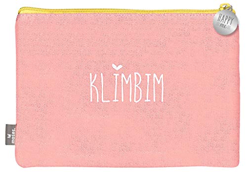 moses. Täschchen Klimbim Happy me | Kosmetiktasche aus Bio-Baumwolle | Für Schminkutensilien, Stifte, Kleinigkeiten und Krims-Krams von moses