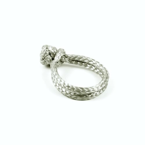 os-ropes unlimited Dyneema Schäkel – Double | Softschäkel (kurz, grau, 5mm) von os-ropes unlimited