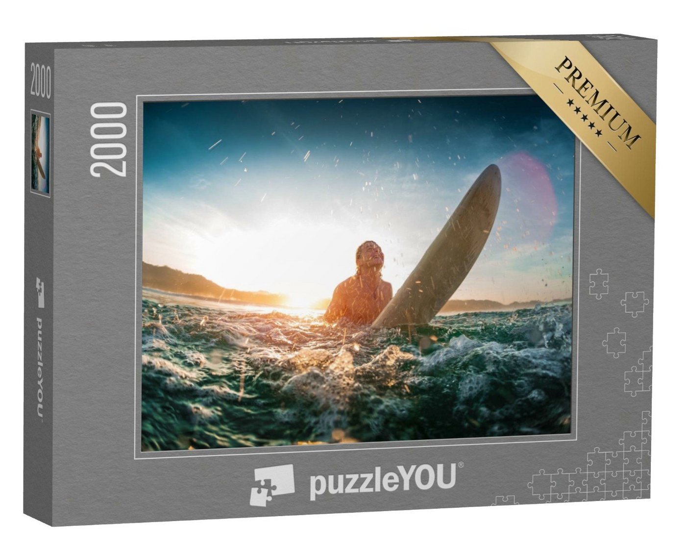puzzleYOU Puzzle Junger Surfer, 2000 Puzzleteile, puzzleYOU-Kollektionen Sport, Surfen, Menschen von puzzleYOU