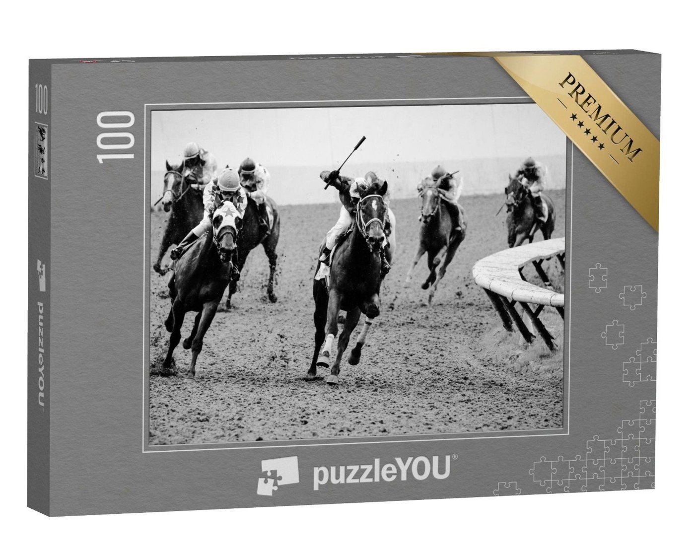 puzzleYOU Puzzle Starke Pferde, 100 Puzzleteile, puzzleYOU-Kollektionen Sport, Menschen von puzzleYOU