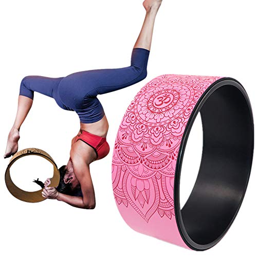 Yoga Wheel Yoga Rad Back Workout Pilates Yoga Prop Wheel erhöht die Flexibilität Flexibilitätshilfe Yoga Wheel Yoga Wheel Yoga Haltung pink,- von pzcvo