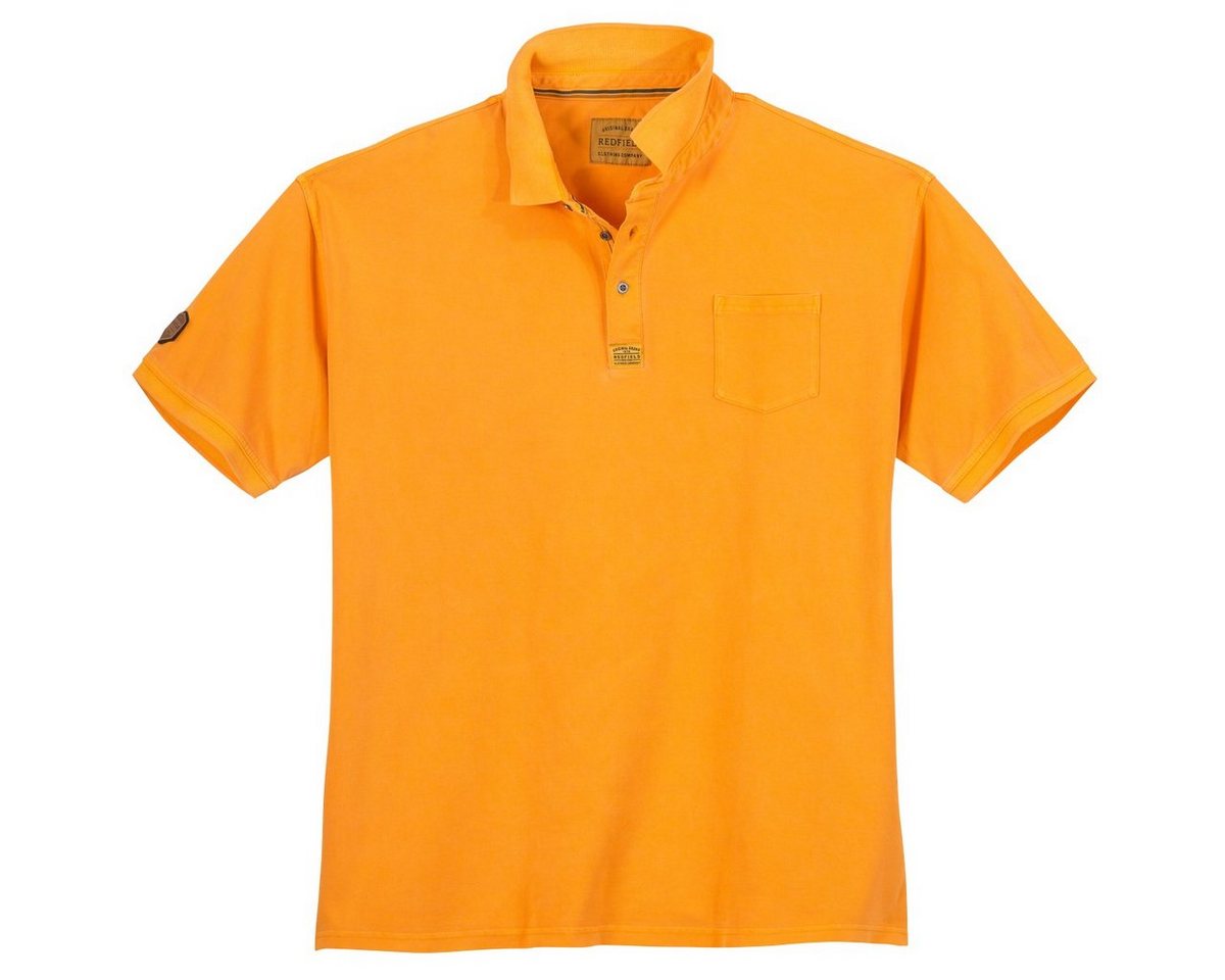 redfield Poloshirt Große Größen Poloshirt orange modisch Redfield von redfield