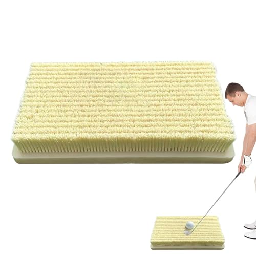 shjxi Fiberbuilt Golfmatte – vielseitige Golfschwung-Bunkermatte – realistische Sandabsplitter-Übungsmatte zum Schwingen und Schlagen von shjxi