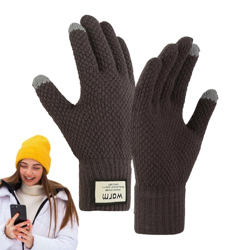 shjxi Warme Winterhandschuhe | Touchscreen Handschuhe für Damen und Herren | Weiche Winddichte Warme Laufhandschuhe Thermo Handschutz für Fahren Skifahren von shjxi