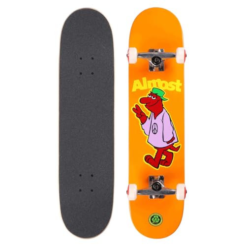 Almost | Peace Out - 7.87" | Skateboard Komplettboard | 7-lagiges Birch Wood Deck, Urethan-Rollen, Skatedeluxe Griptape | Skateboards für Kinder, Teenager, Erwachsene von skatedeluxe