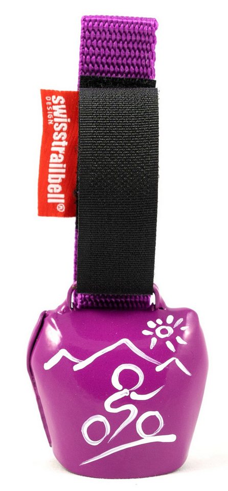 swisstrailbell Fahrradklingel swisstrailbell® fresh Colour-Edition: dark PINK, weißer MTB, pinkes Ba von swisstrailbell