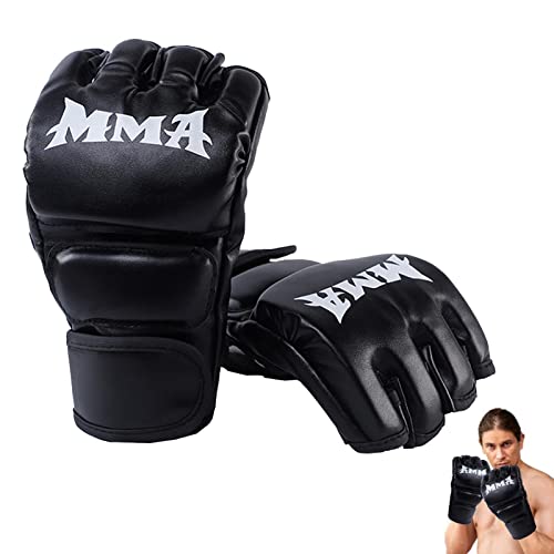 tacery Sparring-Handschuhe - Grappling-Handschuhe - Halbfinger-Kickboxhandschuhe, geeignet für Taekwondo-Sparring, leichtes Training von tacery