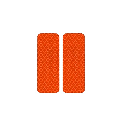 10 Stück Sicherheitsreflektierende Aufkleber Warnung Reflexband Aufkleber Nachtsichtbarkeit Reflektoren Reflexstreifen Band Band - Orange von tooloflife