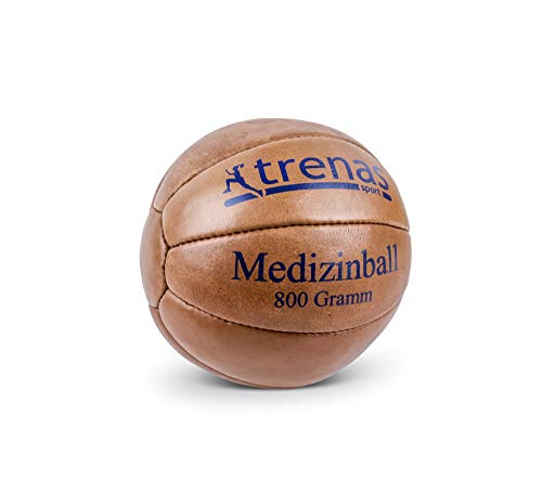 trenas Medizinball Leder - Original - 800 g - Medicine Ball - Sport Medizinball von trenas