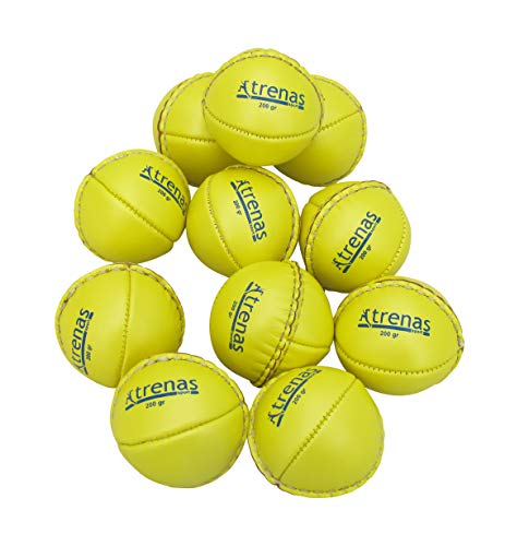trenas 10 Stück Wurfball aus Leder - 200 Gramm - Für Wettkampf und Training von trenas