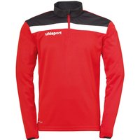 uhlsport Offense 23 1/4-Zip Sweatshirt rot/schwarz/weiss 164 von uhlsport