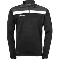 uhlsport Offense 23 1/4-Zip Sweatshirt schwarz/anthrazit/weiss 164 von uhlsport