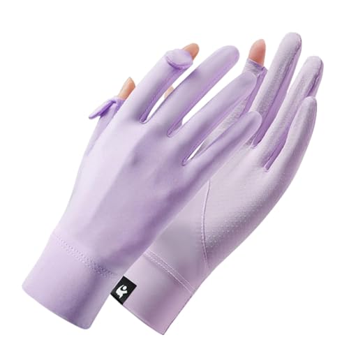 ulapithi UV-Handschuhe zum Fahren,Sonnenschutzhandschuhe - UPF 50+ Vollfinger-UV-blockierende Handschuhe Touchscreen - rutschfeste Sommerhandschuhe, maschinenwaschbar zum Radfahren, Wandern von ulapithi
