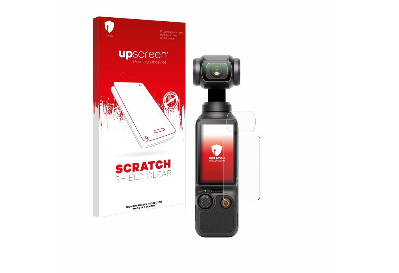 upscreen Schutzfolie für DJI Osmo Pocket 3 (Display + Linse), Displayschutzfolie, Folie klar Anti-Scratch Anti-Fingerprint von upscreen
