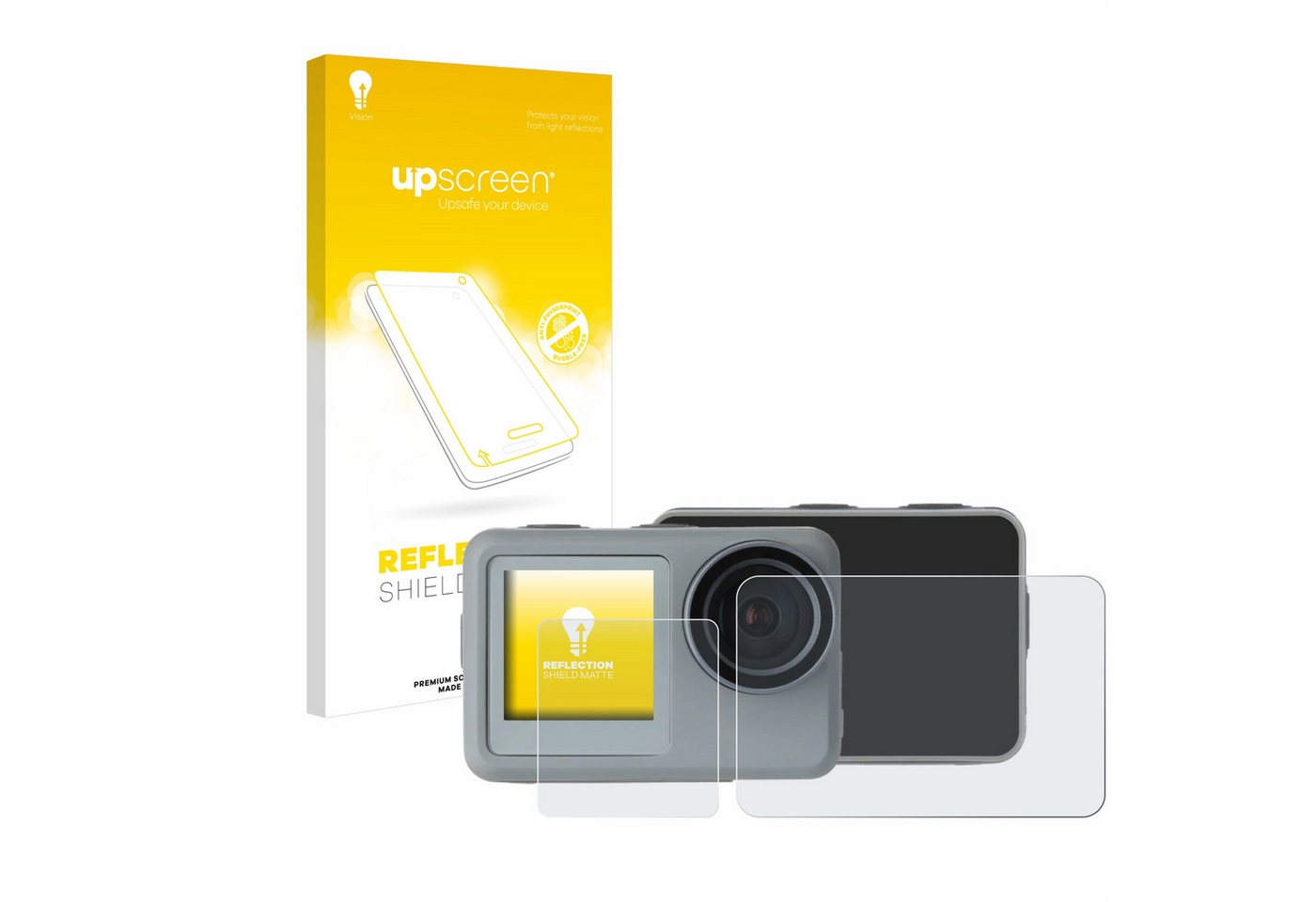 upscreen Schutzfolie für Rollei Actioncam 9s Plus, Displayschutzfolie, Folie matt entspiegelt Anti-Reflex von upscreen