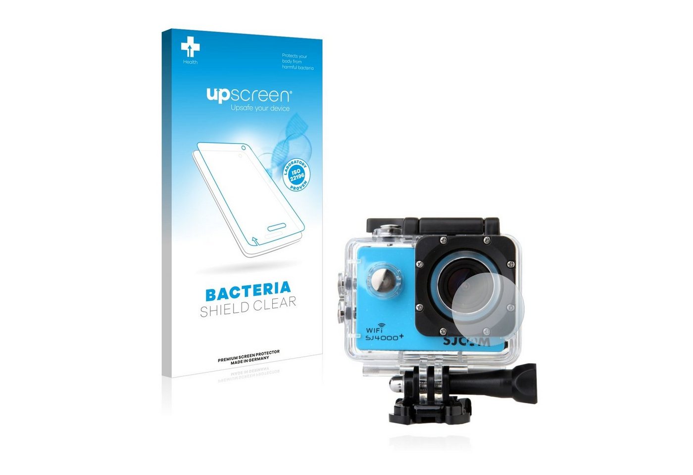 upscreen Schutzfolie für SJCAM SJ4000+ Action Cam (NUR Kamera), Displayschutzfolie, Folie Premium klar antibakteriell von upscreen