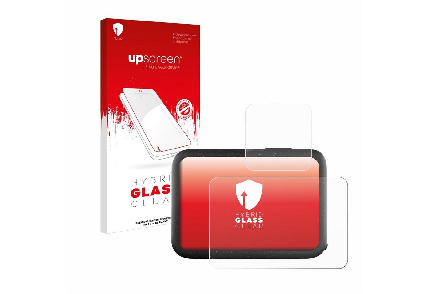 upscreen flexible Panzerglasfolie für GoPro Hero 12 Black, Displayschutzglas, Schutzglas Glasfolie klar von upscreen