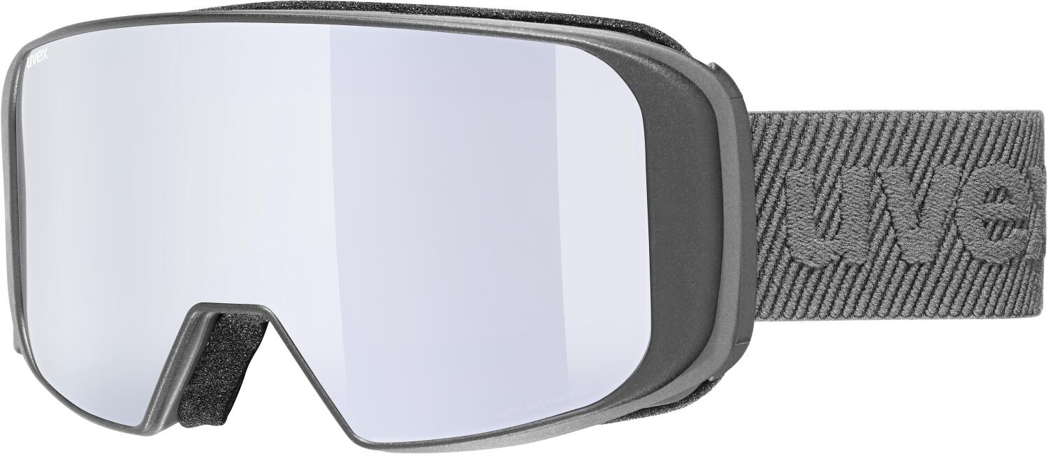 uvex Saga Take Off Skibrille (5030 rhino matt, mirror silver/lasergold lite/clear (S1/S3)) von uvex