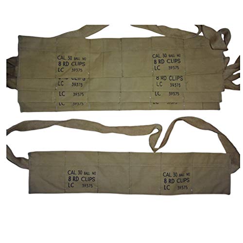 warreplica WWII US Army Bandolier für M1 Garand (Canvas Reproduktion) x 5 Einheiten von warreplica