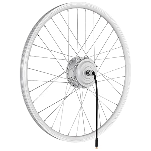 windmeile | E-Bike Nabenmotor Vorderrad, eingespeicht, Silber, 26', 48V/250W, E-Bike, Elektro Fahrrad, Pedelec von windmeile