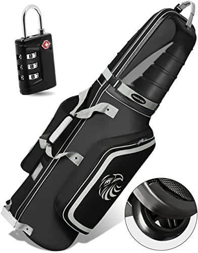 yamato Golf-Reisetasche, Golf-Reisetasche mit ABS-Hartschalen-Oberseite, Reise-Golftaschen für Fluggesellschaften mit Rädern für Golfschläger, Gepäck, Reisetaschen, tolles Golf-Geschenk für Golfer von yamato