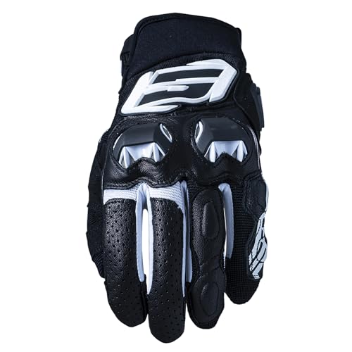 ファイブ Five 830122 Motorradhandschuhe Sport, kurz, SF3, Schutz 1KP, weiche Belüftung, Schwarz & Weiß, L von ファイブ