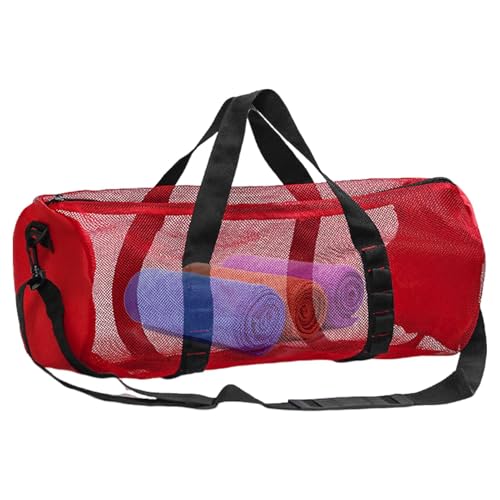 -Tauchtasche, Netz-Tauchtasche – Vista Duffel Beach Tote Bag, Duffel Beach Tote Gym & Zipper Bag Mehrzwecktasche, Netz-Faltzylinder, extra groß, tragbar, wasserdichte Tasche zum Schnorcheln, von ノーブランド品