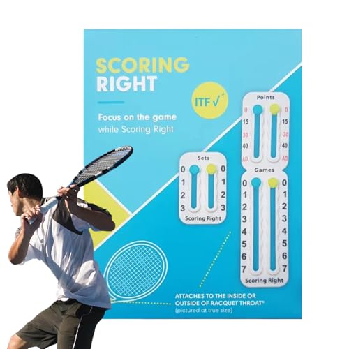 Tennis-Scorekeeper, kleine Tennis-Anzeigetafel | Punkt-Tracking-Schläger-Punktezähler – einfach zu installierende, tragbare Tennisausrüstung, Punktzähler und Paddelzubehör Tennis-Scorekeeper, kleine Tennis-Anzeigetafel | Punkt-Tracking-Schläger-Punktezähler – einfach zu installierende, tragbare Tennisausrüstung, Punktzähler und Paddelzubehör von ノーブランド品