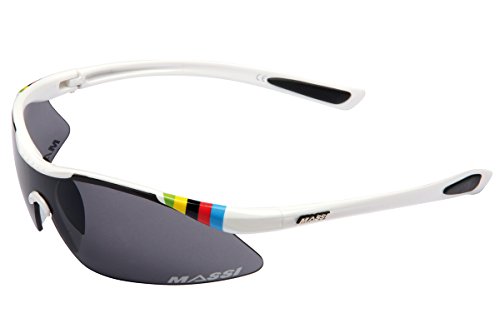 0 Massi World Champion- Fahrradbrille Unisex, Farbe versilbert von MASSI